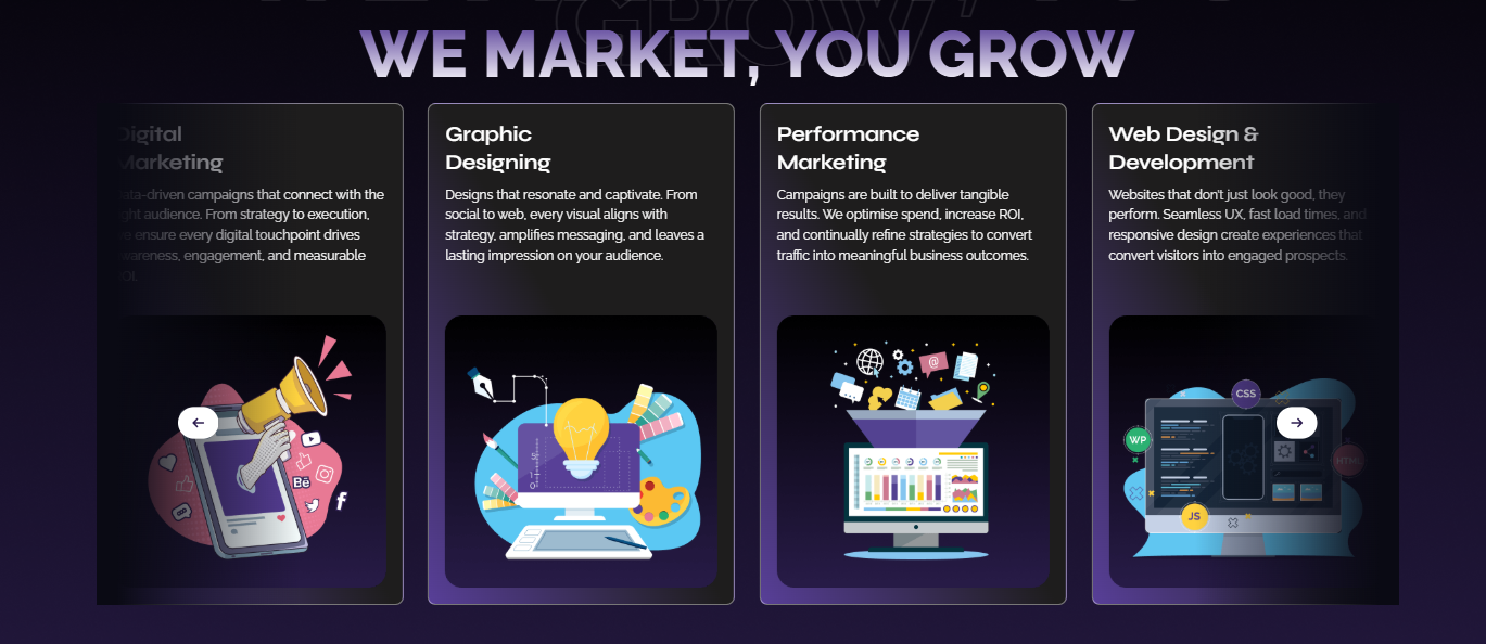 We Market, You Grow