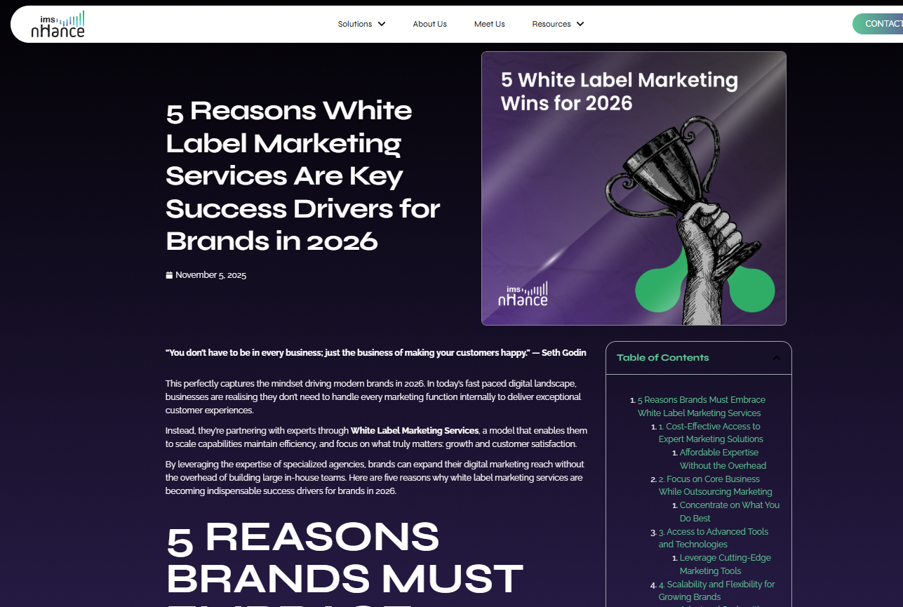 White Label Marketing Wins